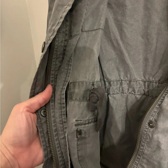 Rubbish Utility Army Jacket Gray Womens Size Small Cargo Military Pockets - Picture 5 of 6